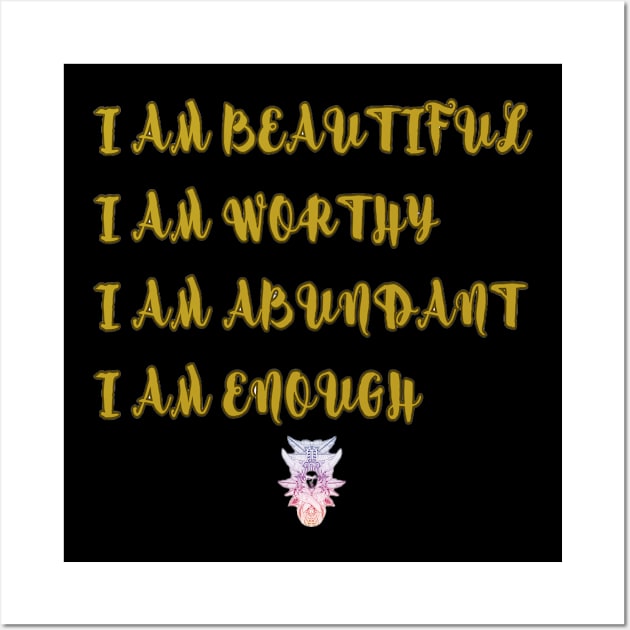 "I AM" AFFIRMATION Wall Art by Naturally Divine Goddess Tarot